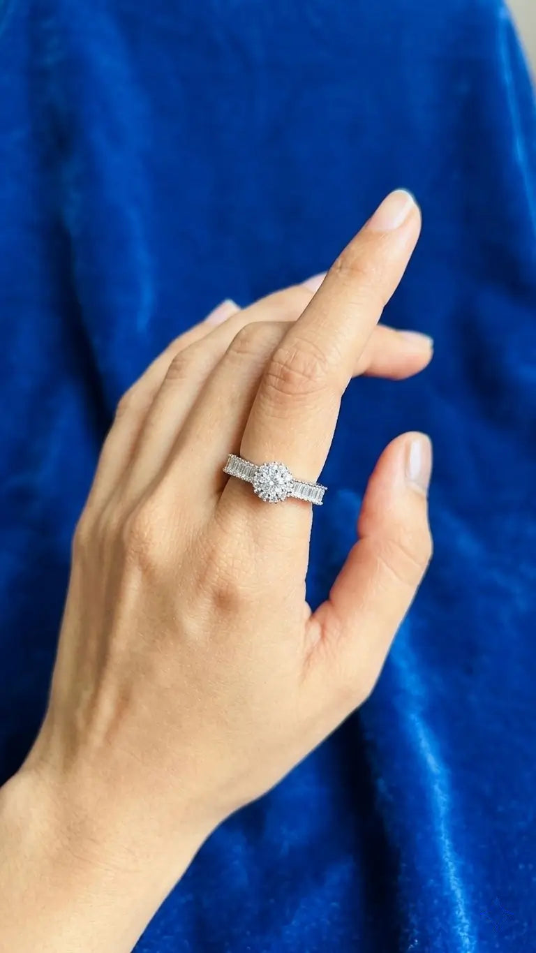 ternal-solitaire-baguette-zircon-ring-silver-on-hand-mishi-collections