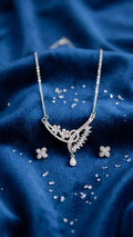 lumina-leaf-asymmetric-zircon-necklace-earrings-silver-mishi-collections