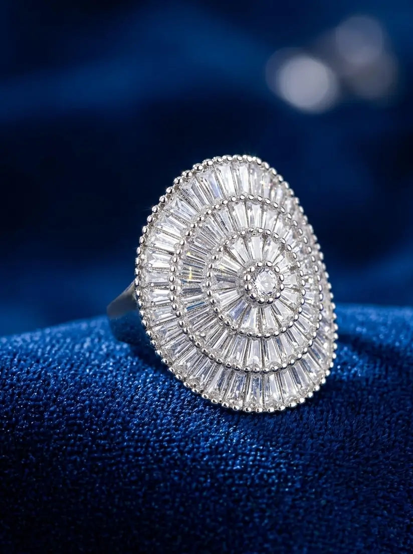 majestic-baguette-cluster-ring-silver-luxury-mishi-collections